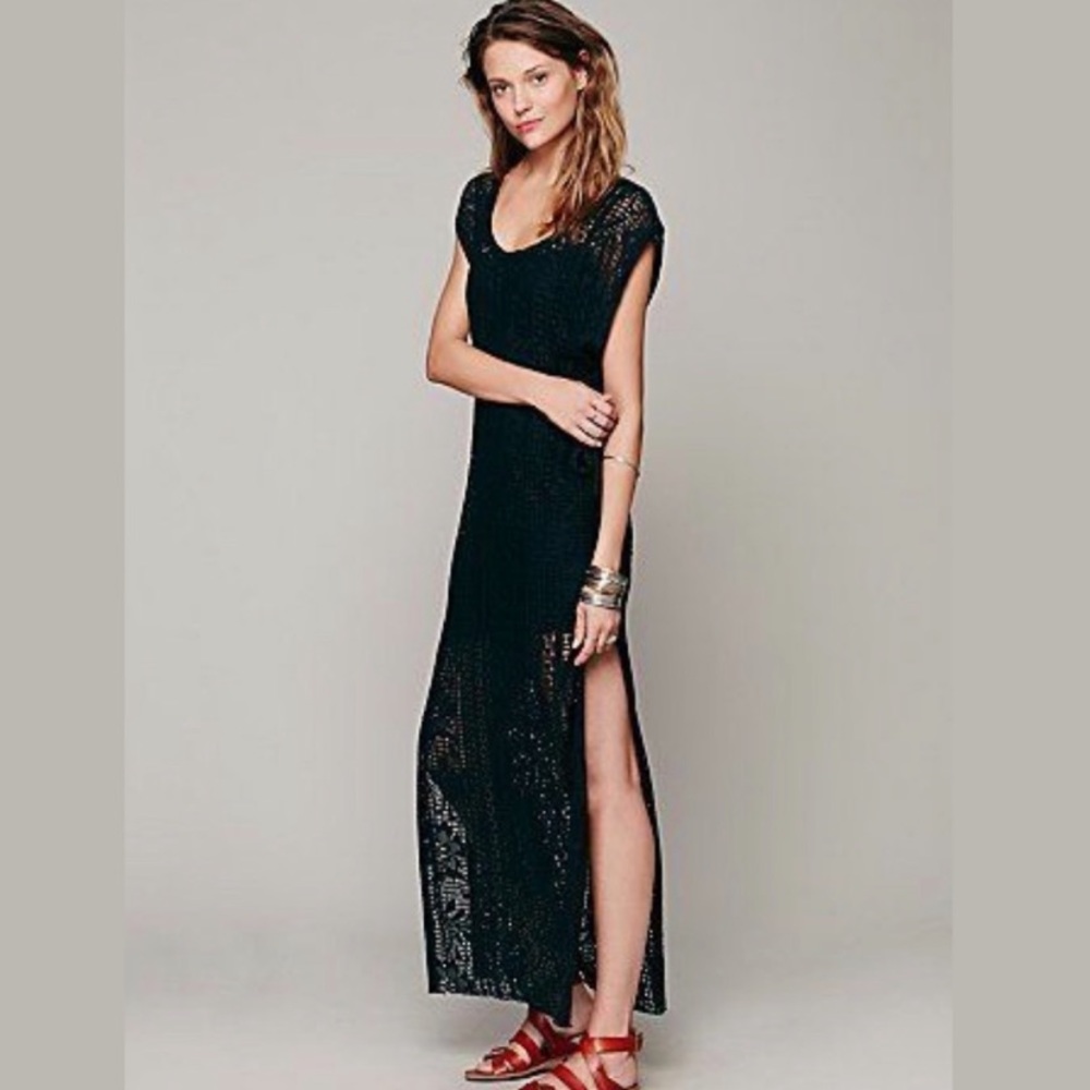 Free People Beach Open Knit Maxi Dress/Cover Up